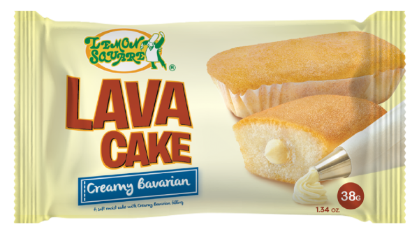 Lemon Square Lava Cake Chocolate Inner Lava Cake Creamy Bavarian New
