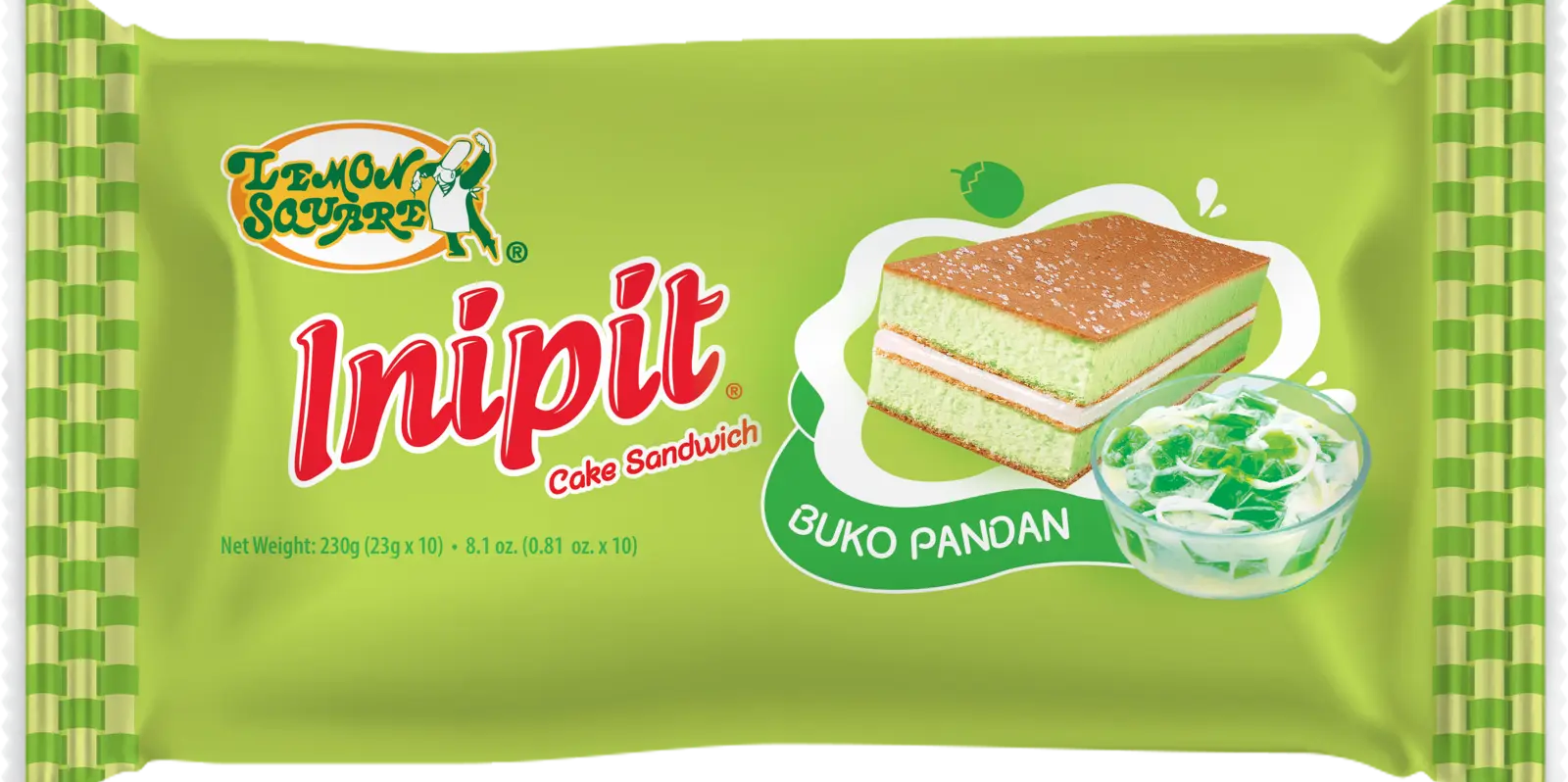 Lemon Square Inipit Buko Pandan Outer