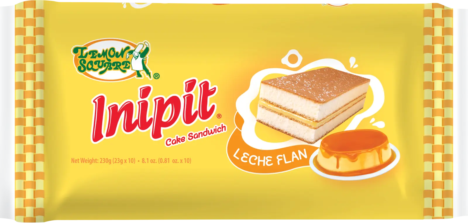 Lemon Square Inipit Leche Flan Outer