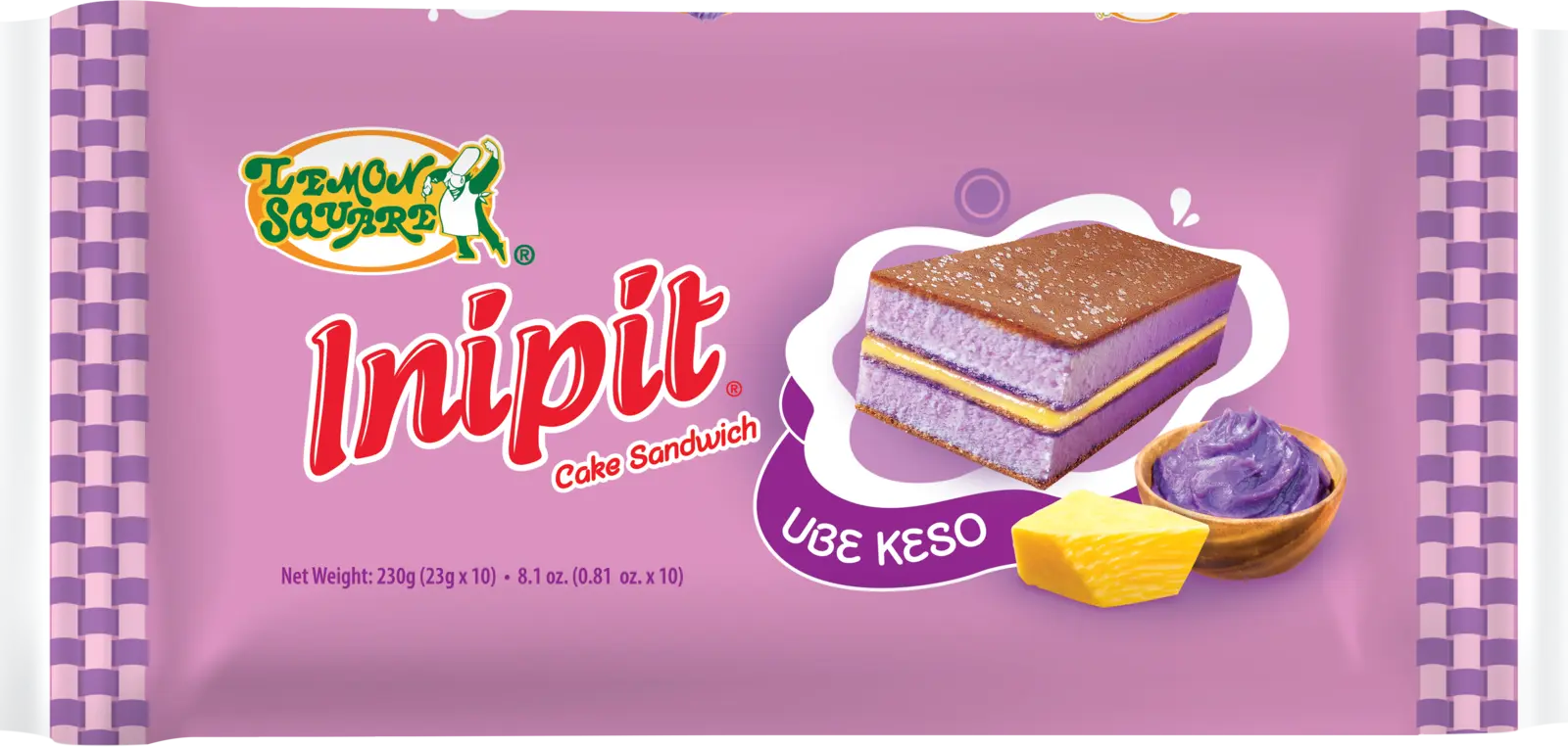 Lemon Square Inipit Ube Keso Outer